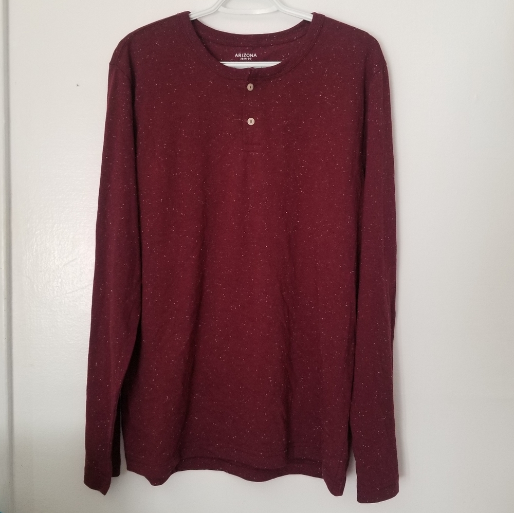 NWT Arizona Jean Company Autumn Burgundy Size L